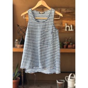 Ethereal by Paper Crane | Blue and White Stripe